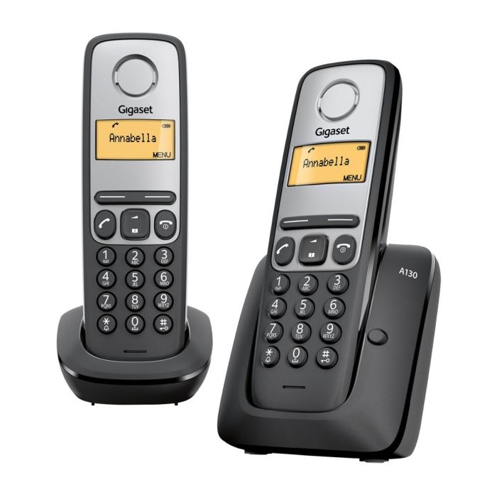 Telefones DECT : Gigaset A130 DUO Black