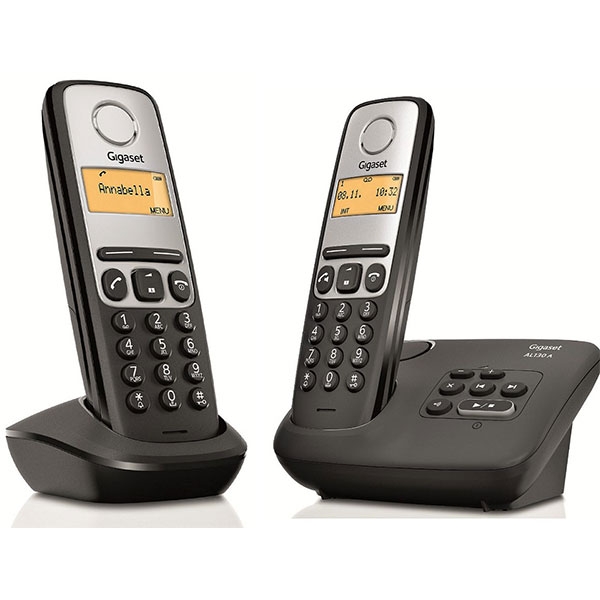 Telefones DECT : Gigaset AL130A DUO Black
