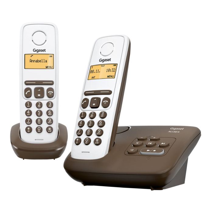 Telefones DECT : Gigaset AL130A DUO chocolat