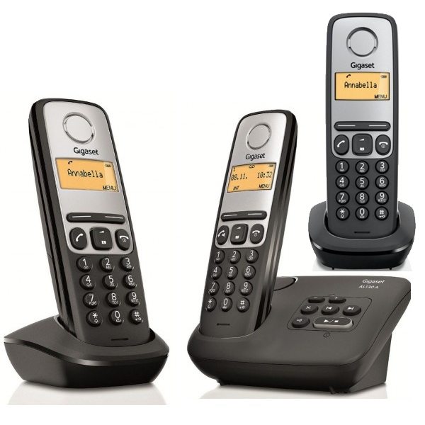 Telefones DECT : Gigaset AL130A Trio Black
