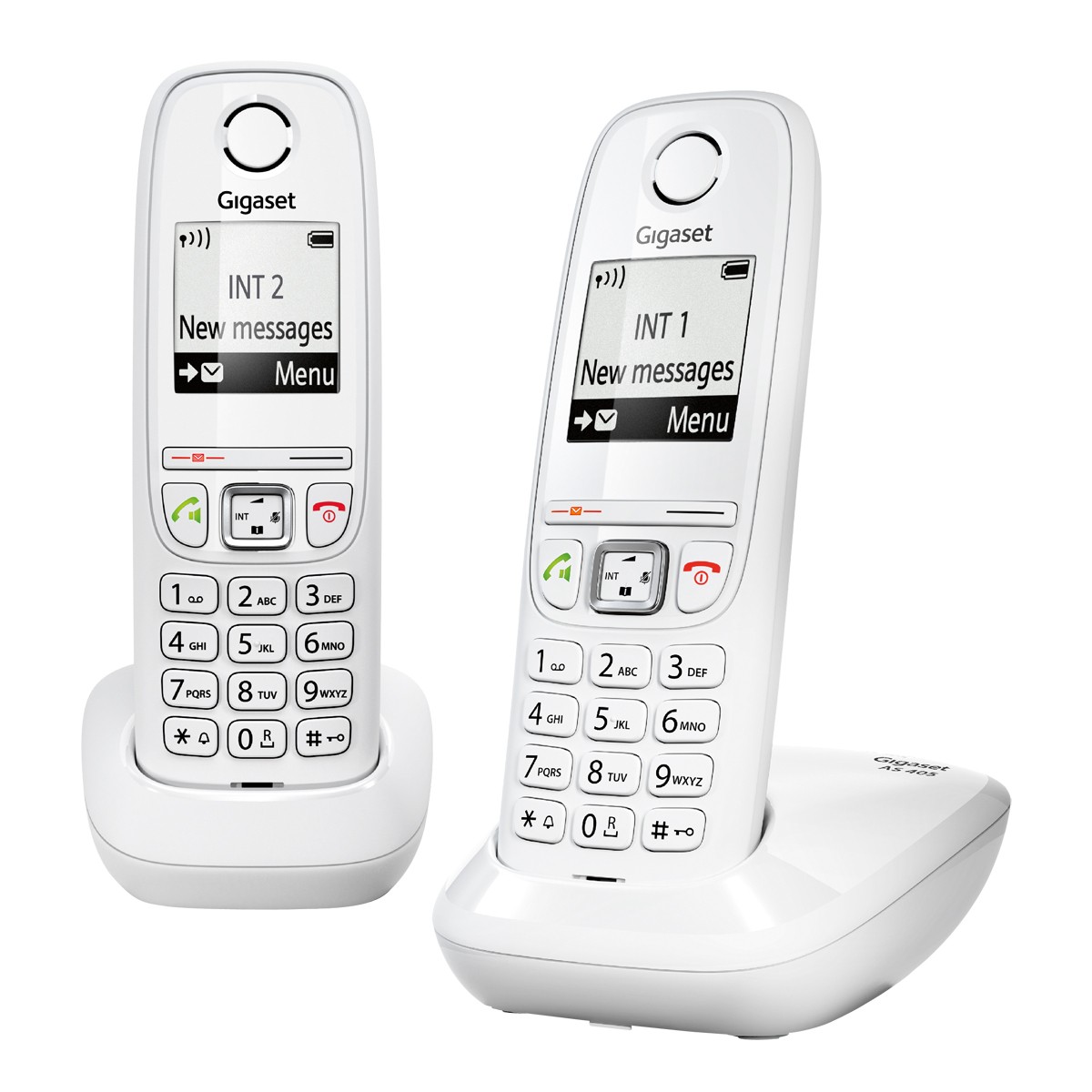 Telefones DECT : Gigaset AS405 Duo White
