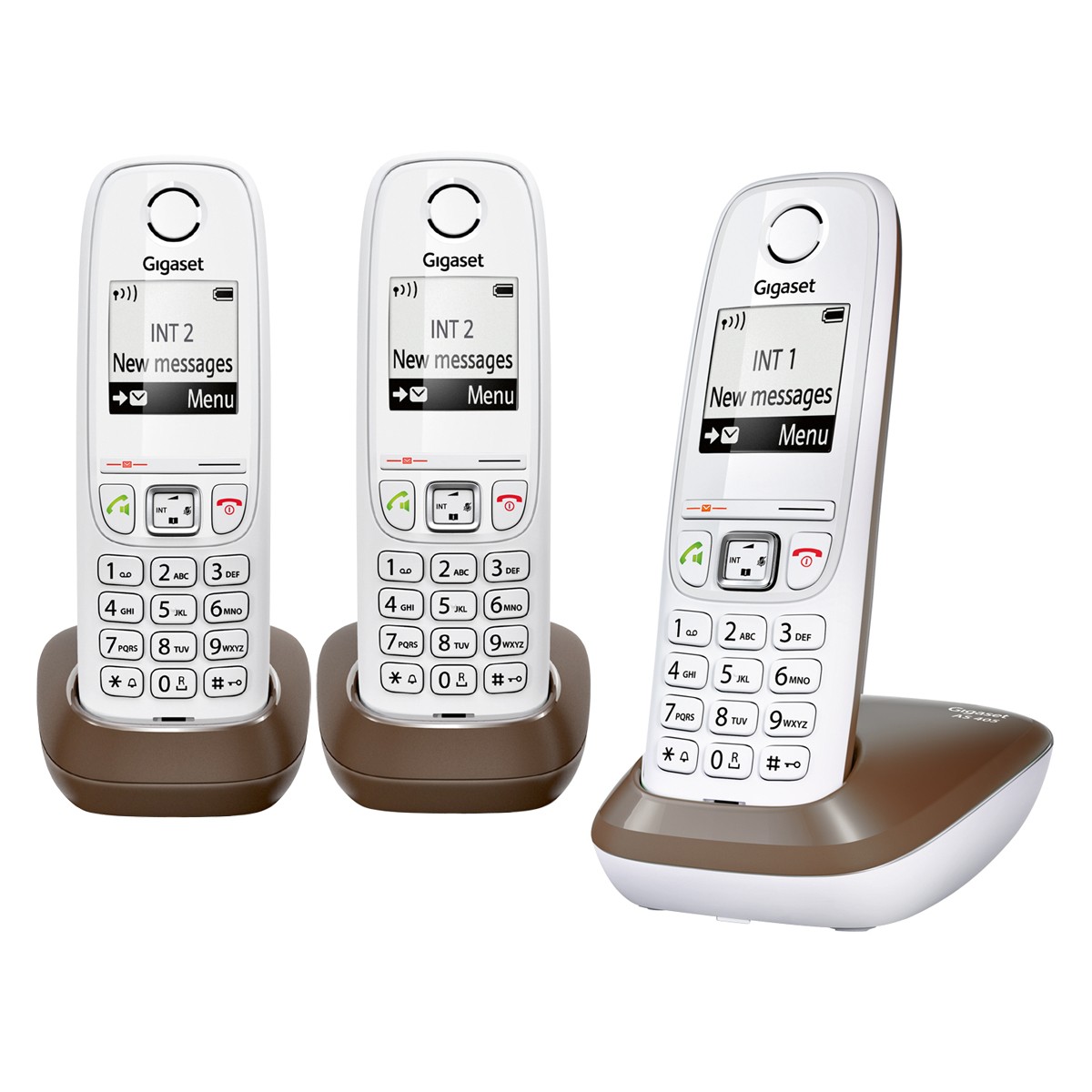 Telefones DECT : Gigaset AS405 Trio Chocolate