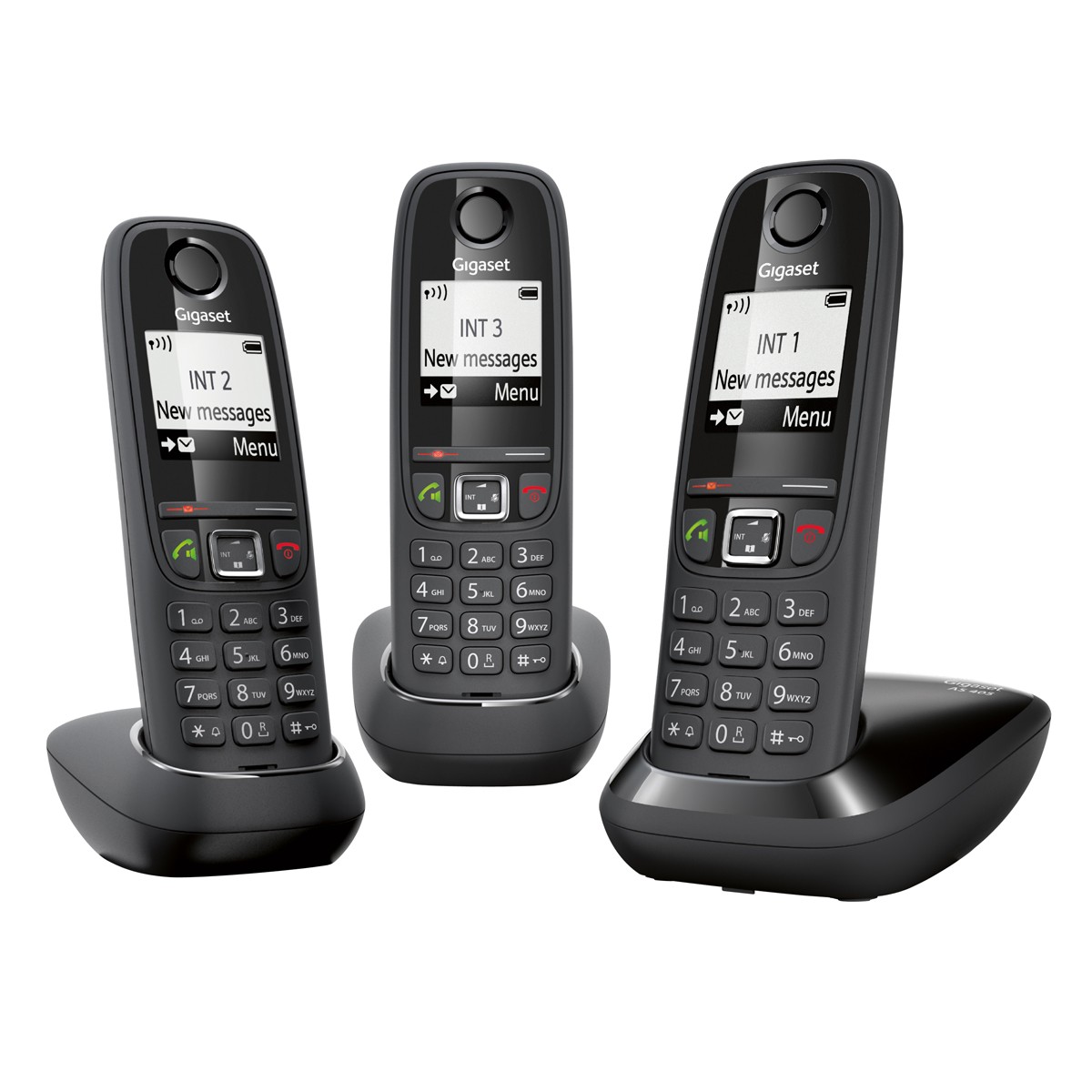Telefones DECT : Gigaset AS405 Trio Black