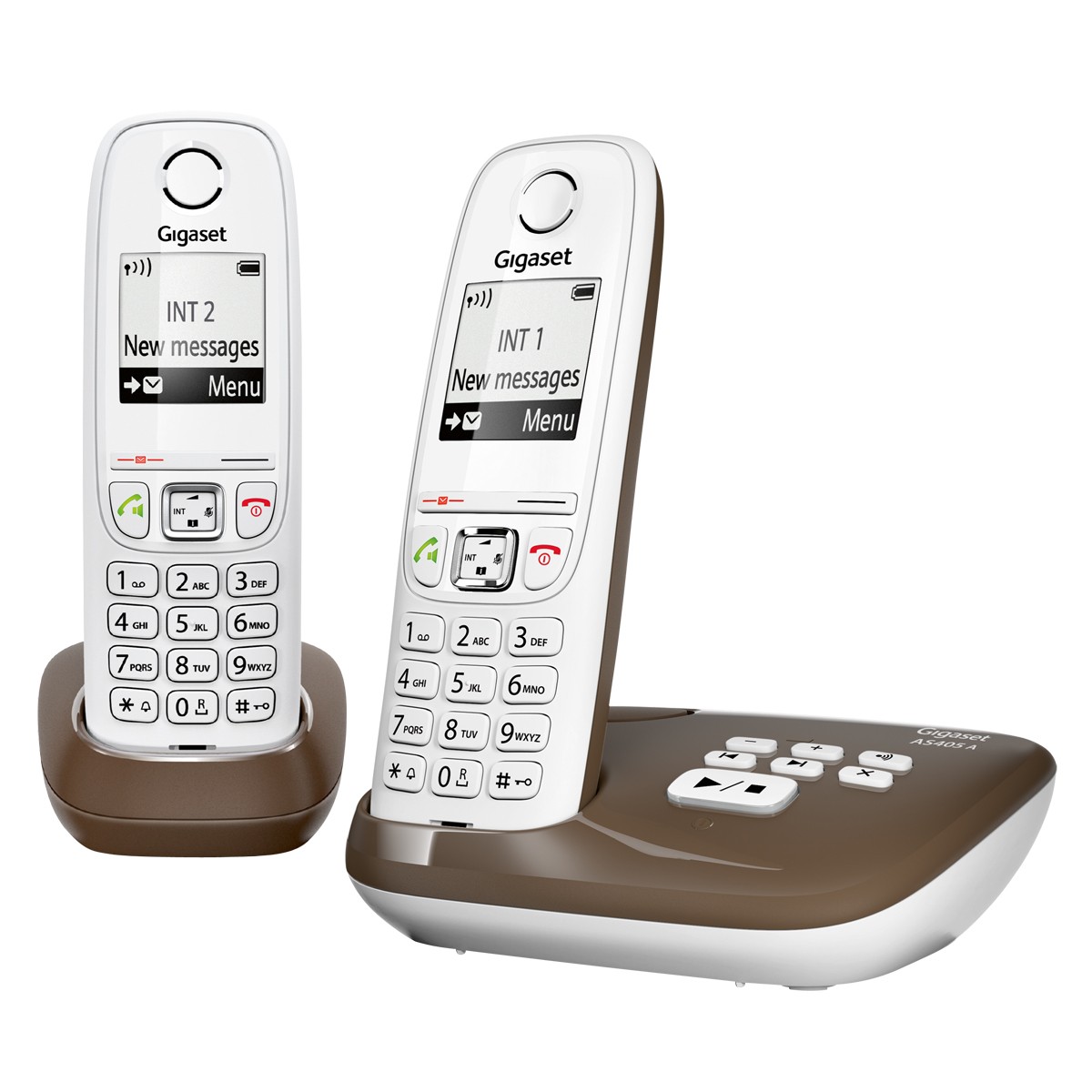Telefones DECT : Gigaset AS405A Duo Chocolate