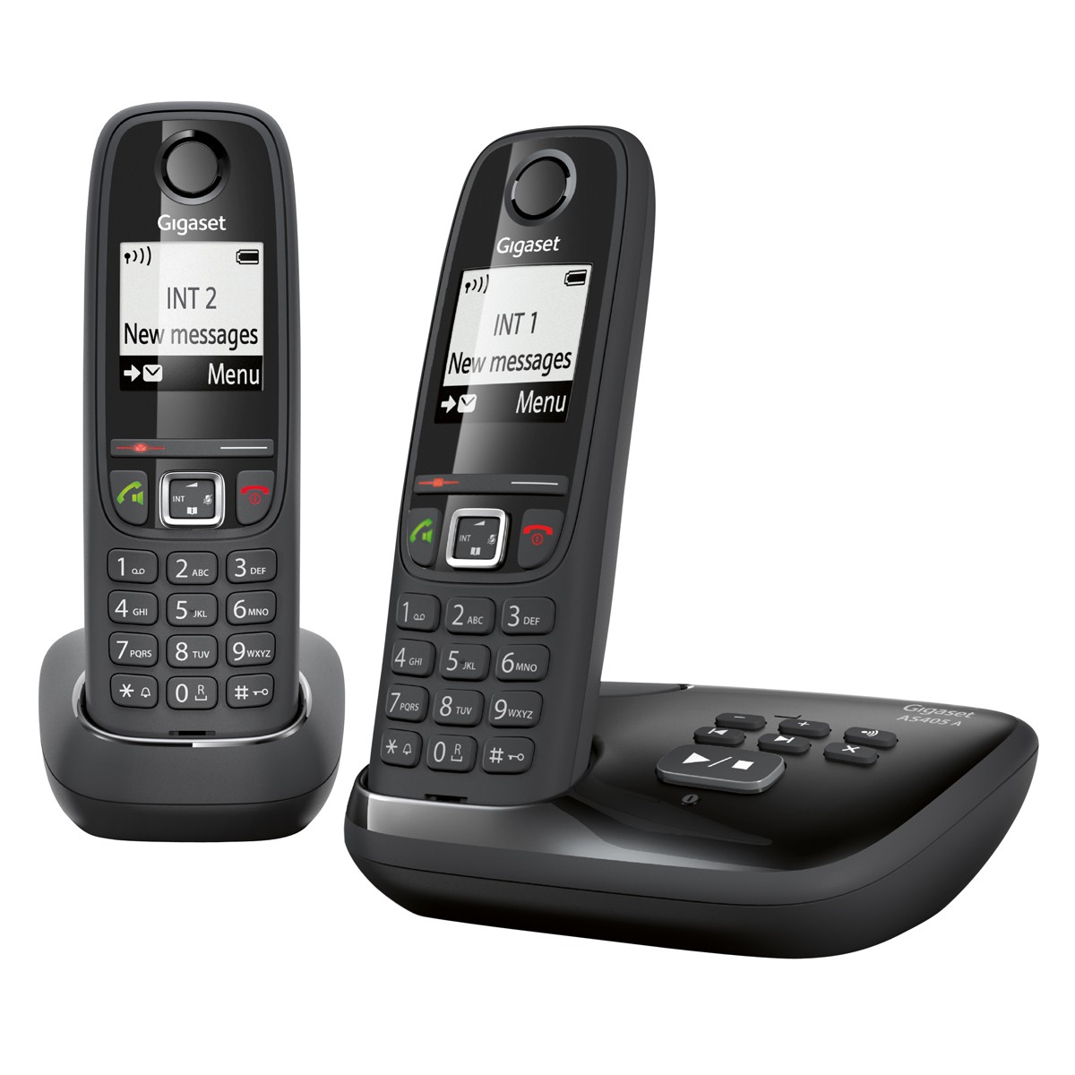 Telefones DECT : Gigaset AS405A Duo Black