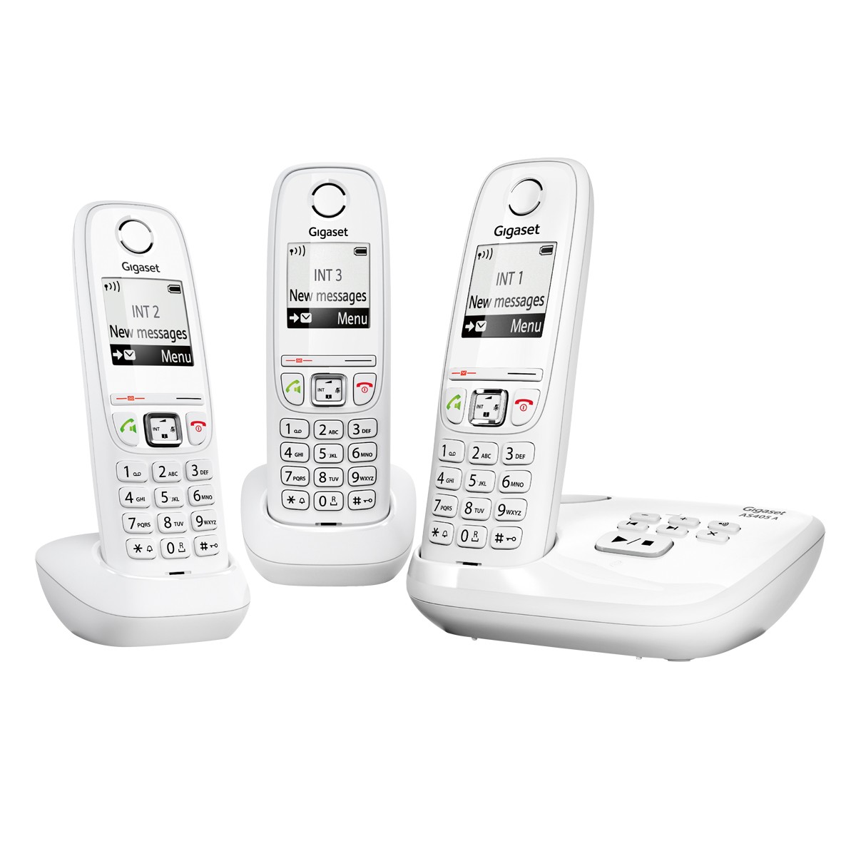 Telefones DECT : Gigaset AS405A Trio White