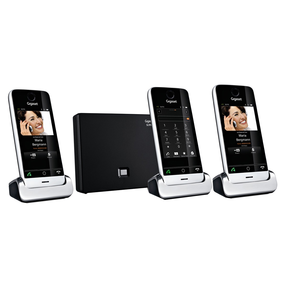 Telefones DECT : Gigaset SL910A Trio Black